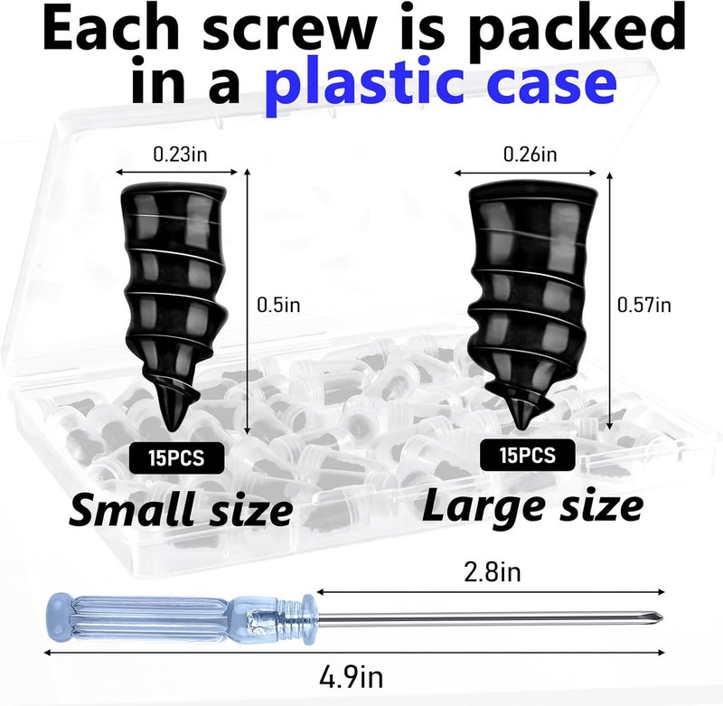 NACHLYNN 30 Pcs Tire Repair Nails Self-Tapping Screw Rubber Screw Fast Tool Self-Service Tire Repair Nail for Car Motorcycle Truck - Image 2
